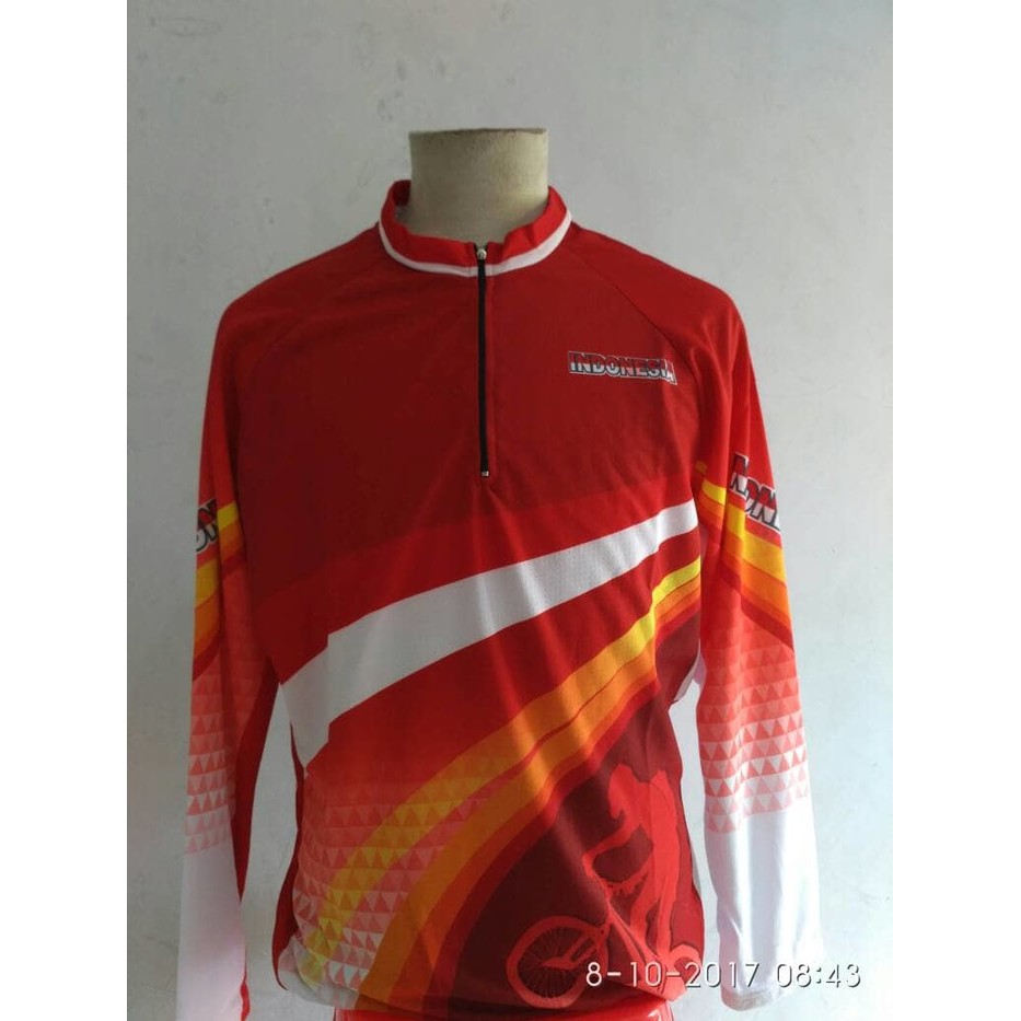 JERSEY SEPEDA INDONESIA LENGAN PANJANG JERSEY PREMIUM