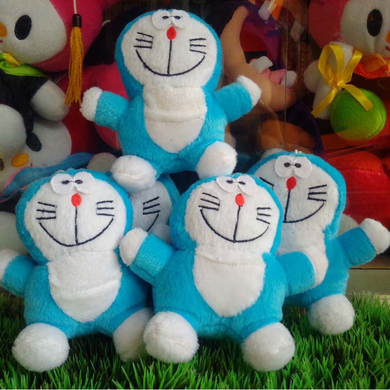 [READY] Gantungan Kunci Boneka - Kartun - Doraemon Elmo Jerapah Kepik / Ganci Boneka Kartun