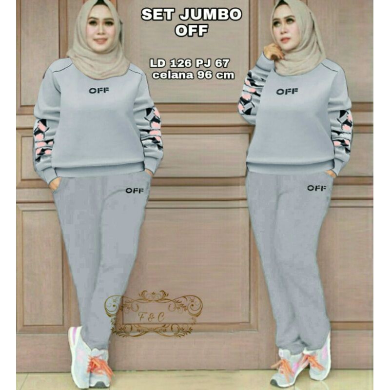 Setelan Baju Olah Raga Wanita Ukuran Jumbo Baju Setelan Wanita Jumbo Size XXL  Fashion Wanita Murah