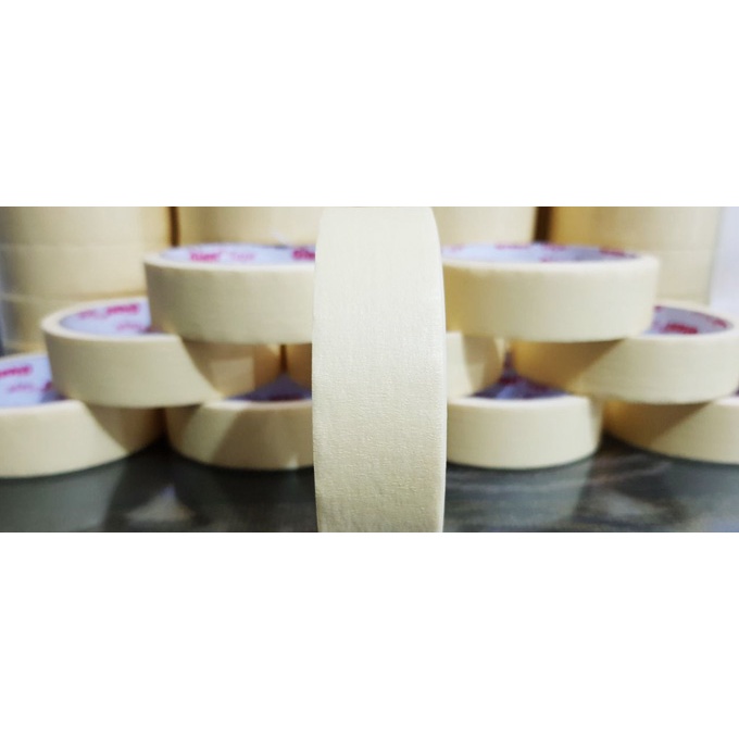 Jual Solasi Kertas Masking Tape Kecil Ukuran 3/4 inch 15mm Diameter 53mm Panjang 3 Meter