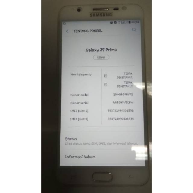 Galaxy J7 prime seken