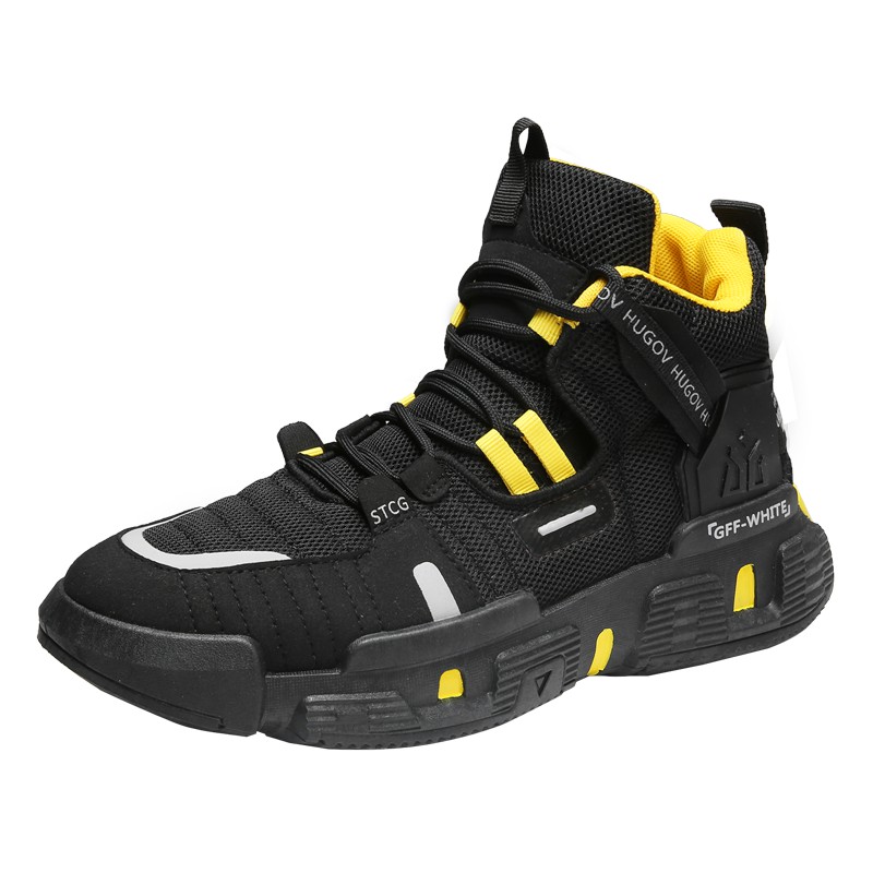 Sepatu Sneakers Hugov Edition Pria - 212 - Yellow