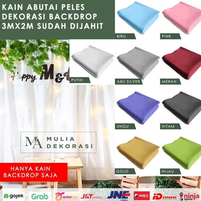 Kain Abutai Peles Dekorasi Backdrop Dijahit Nikahan Lamaran Syukuran Termurah