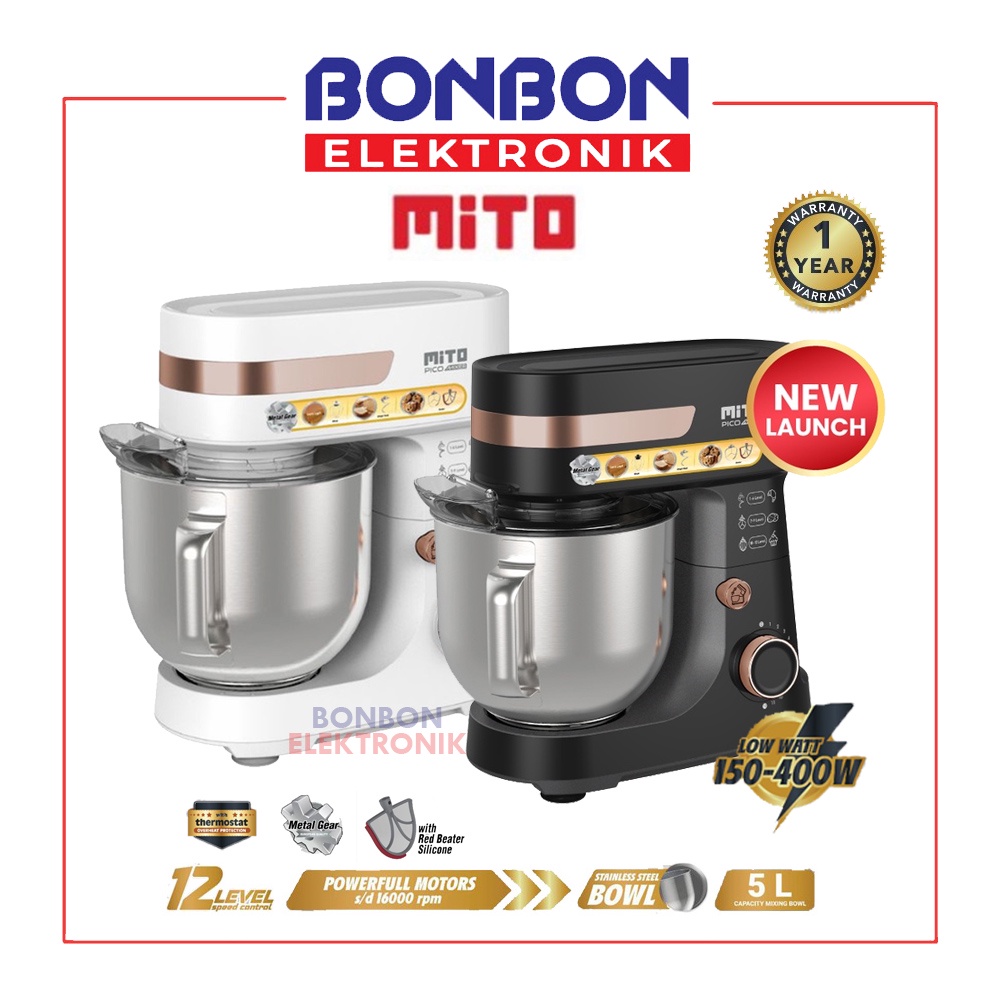 Mito Stand Mixer PICO MX 500 Pengaduk Adonan Kue 5 Lt / MX500 / MX-500