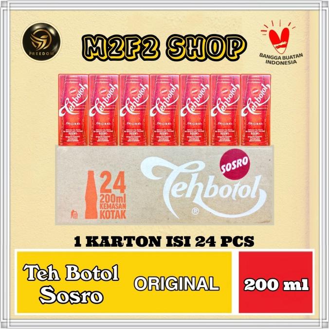 

[ COD ] Teh Botol Sosro Kotak - 200 ml / Teh Kotak (Khusus Gojek/Grab) STOK TERBATAS Kode 1150