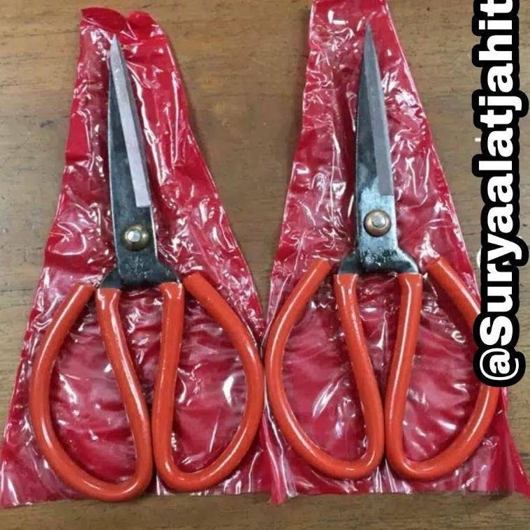 

<TuS ❤> Gunting Kodok butterfly 210mm gagang merah lapis plastik =rp.15.000/1pcs ||Sedang promo