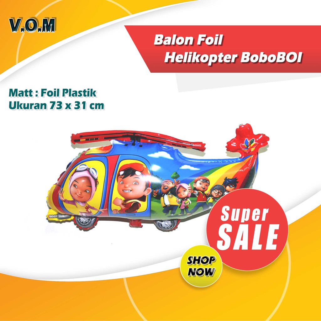 VOM-Balon Foil Helikopter BoboBOI 0432