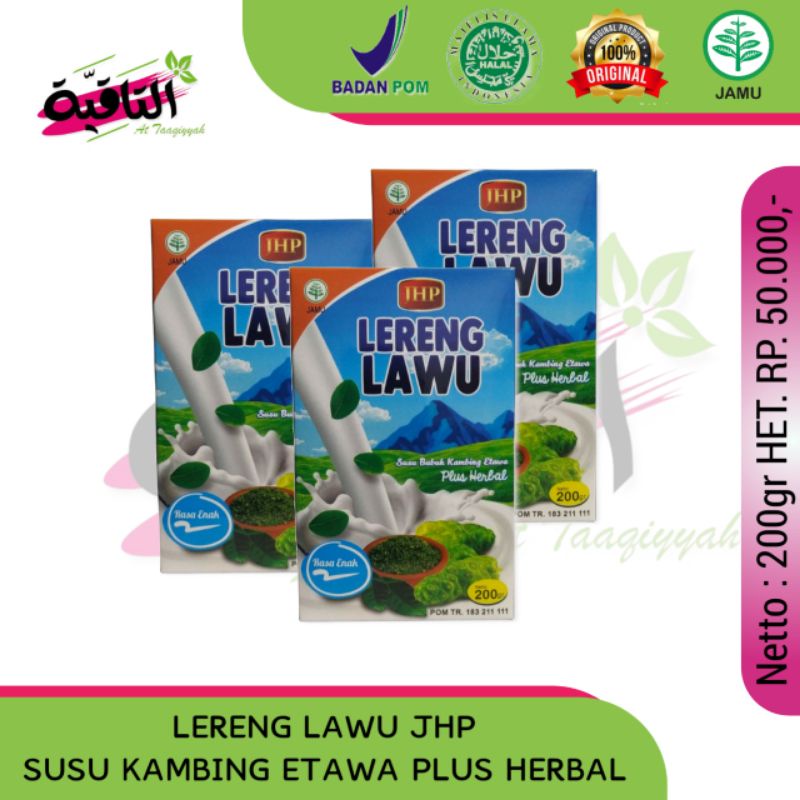 

PAKET USAHA RESELLER SUSU KAMBING LERENG LAWU | PRODUK 100% ORIGINAL P.T JHP