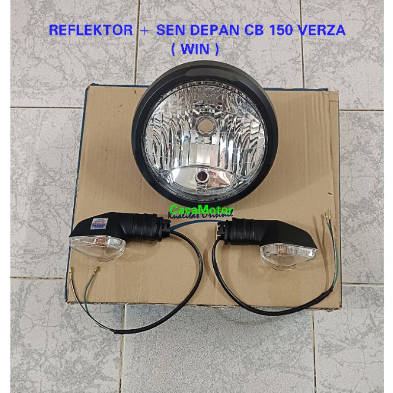 REFLEKTOR + LAMPU SEN CB 150 VERZA  ( MERK WIN )