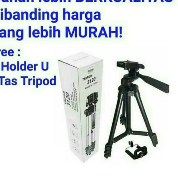 ✦ Tripod Full Black Edition Hitam 3120 3210 1M ✸