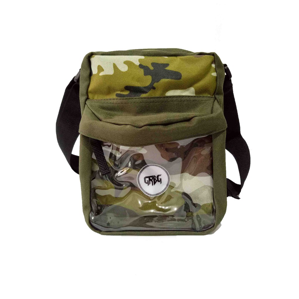 sling bag tas transparan grbg 4950 - saigon green