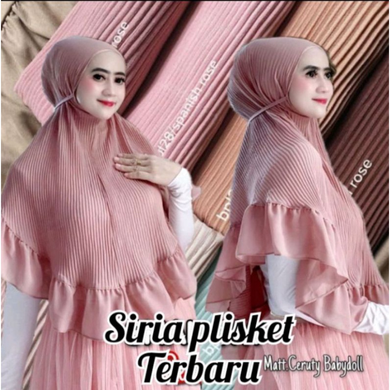 hijab instan plisket jumbo|bergo instan plisket renda