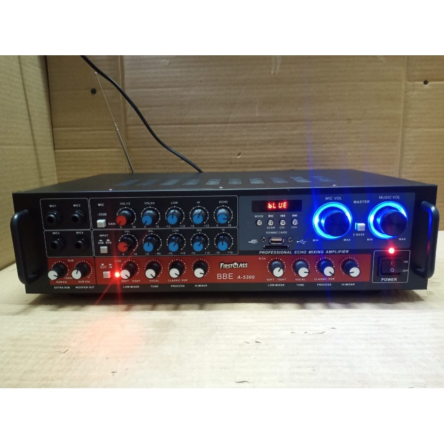 AMPLI KARAUKE FIRSTCLASS A5300 PROFESIONAL AMPLIFIER BBE PROCESSOR