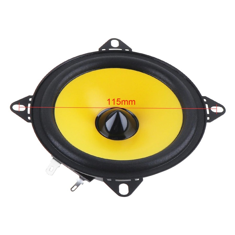 LaBo Speaker Subwoofer Mobil Stereo HiFi 4 Inch 60W 2 PCS - LB-PS1401D - Black/Yellow