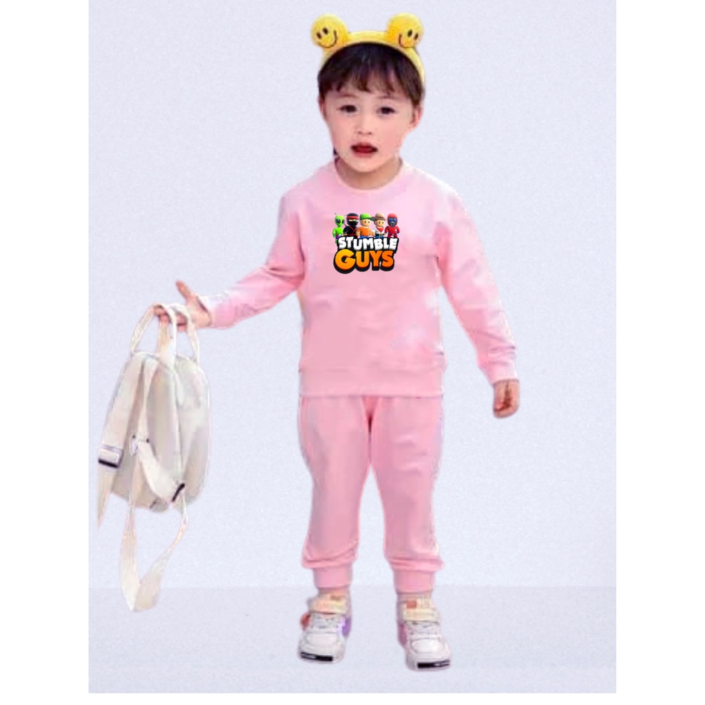 Setelan Anak Sweater Stumbel Crewneck/one set/ Sweater + Celana