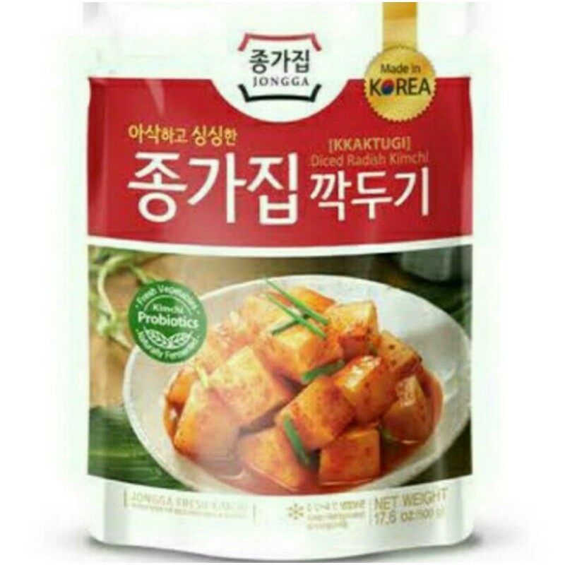 

Jongga Kaktugi Kimchi - Kimchi Lobak Potong 500gr