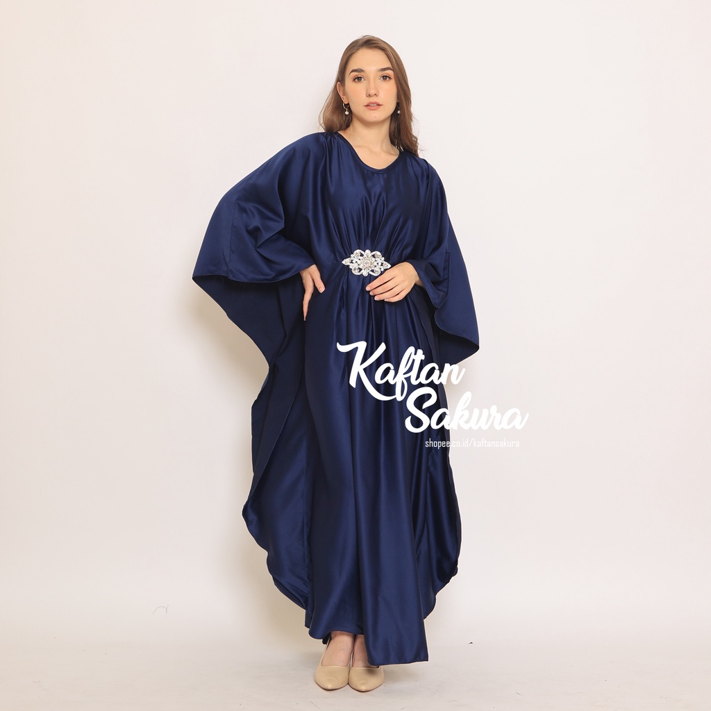 Kaftan Maxmara premium baju muslim jumbo wanita, kaftan dress kondangan wanita maxmara lux premium , gamis satin silk mewah payet