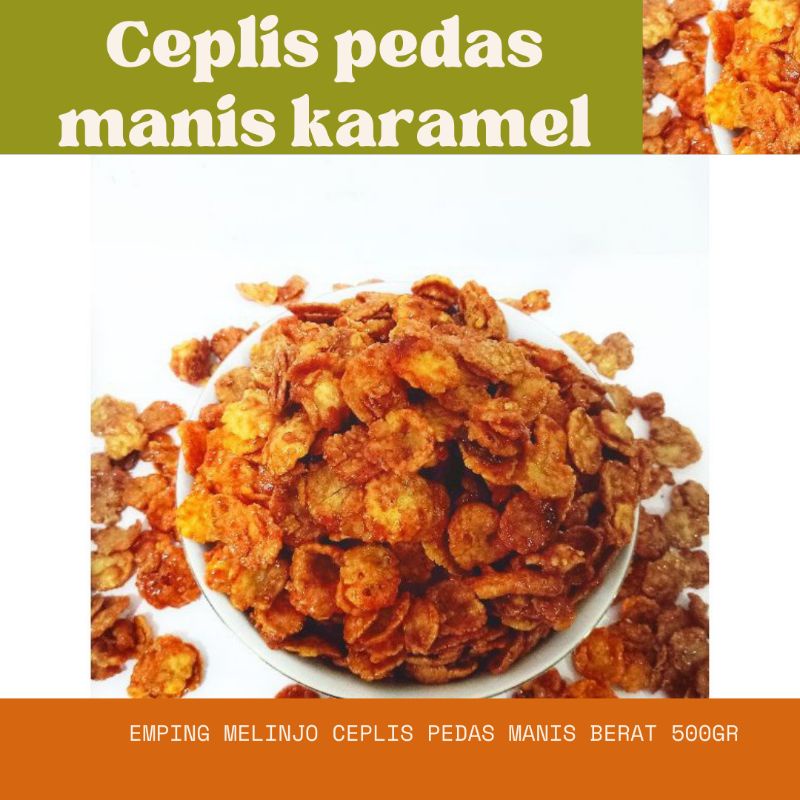 

Emping melinjo Mateng emping pedas manis emping balado/emping manis 500gr ceplis melinjo pedas manis balado utuh CPM