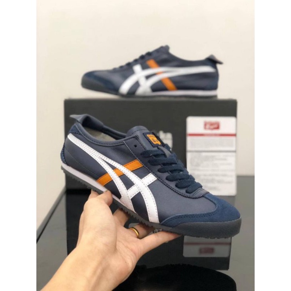 Sepatu Onitsuka Tiger Mexico 66 Navy White Orange Made In Indonesia