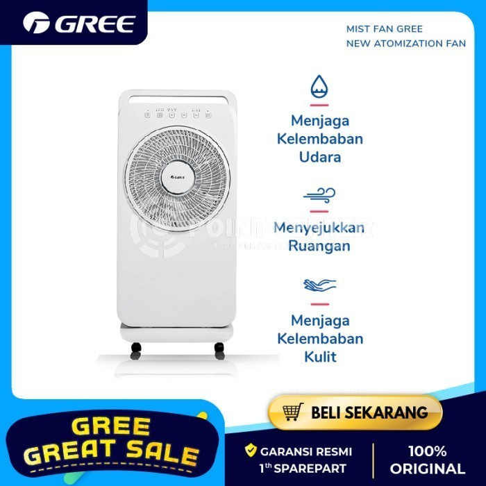TERMURAH GREE WKY-3001BH5 MIST FAN ULTRASONIC UDARA LEMBUT