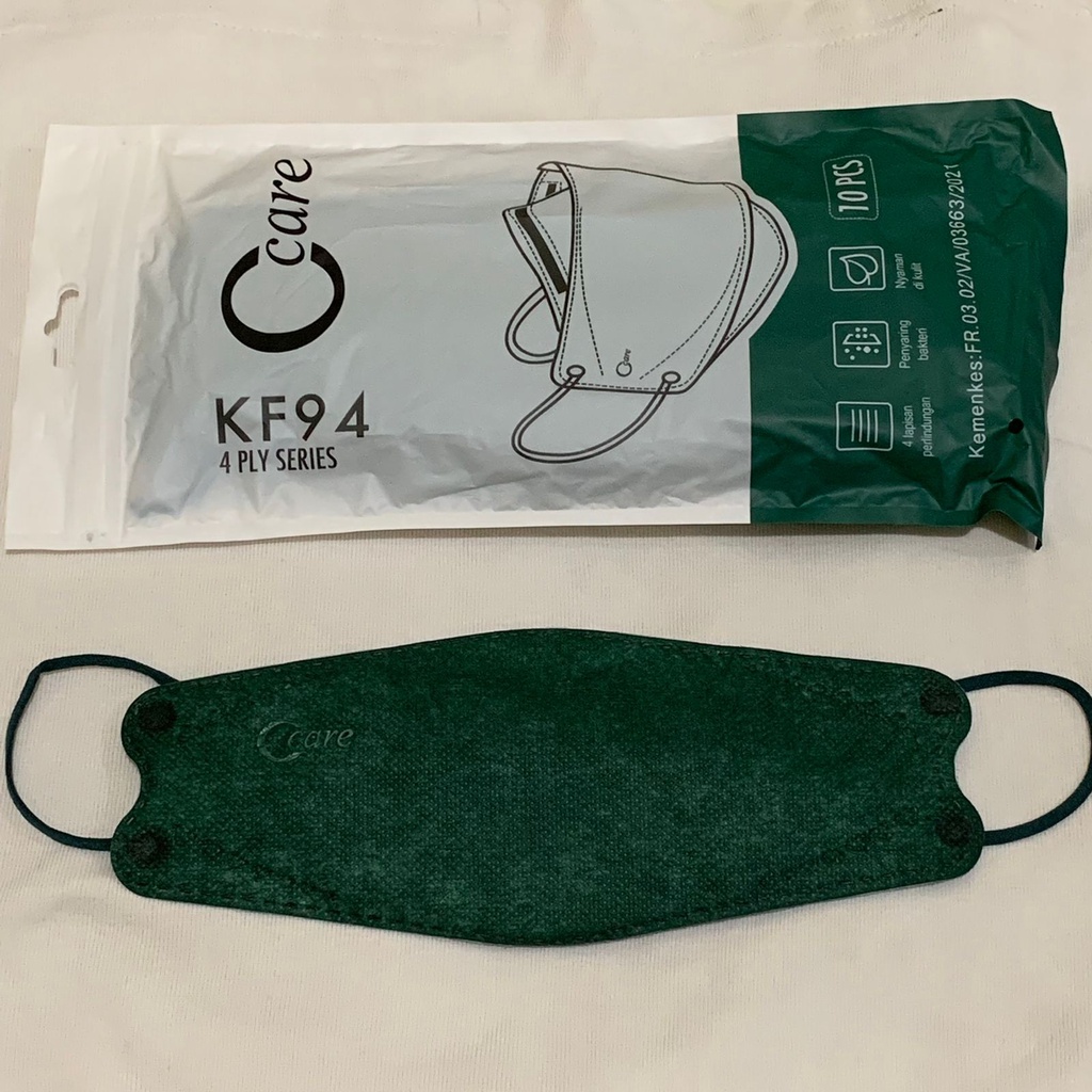 Ccare Masker Korea KF94 4ply CCare isi 10 pcs 1 Box kaya sensi convex dan evo