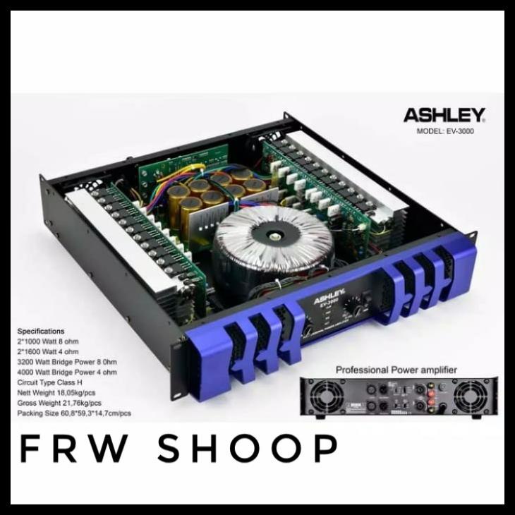 Power Amplifier Ashley Ev 3000 / Ev3000 / Ev-3000 Original Kode 1301