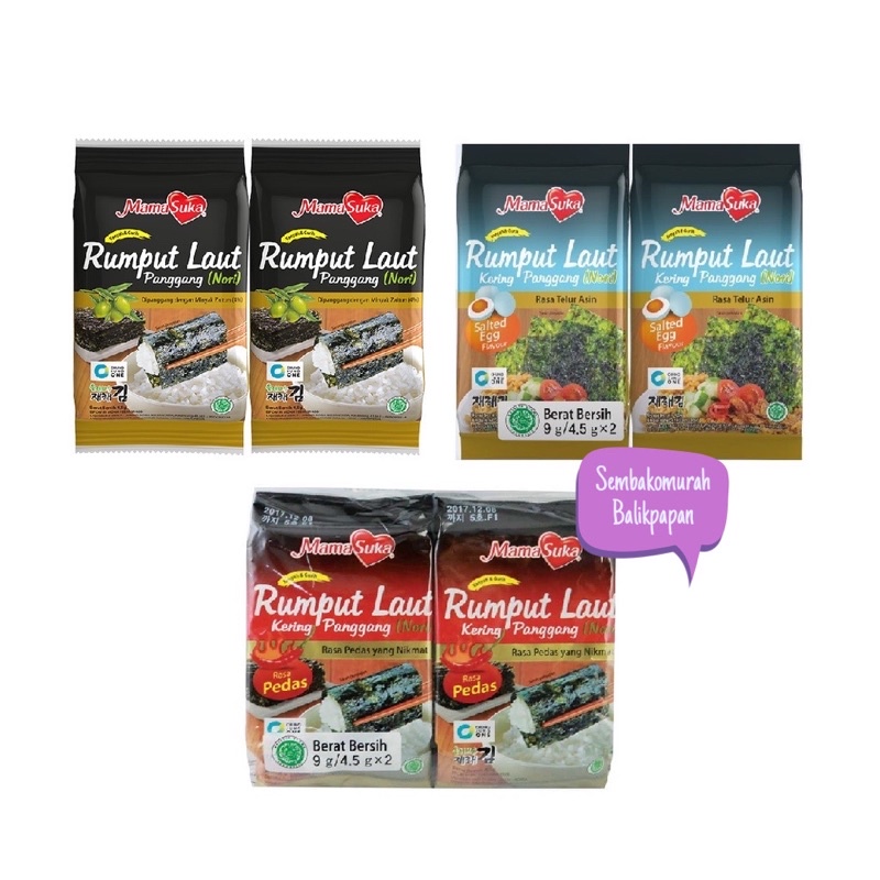

mamasuka rumput laut 4.5gr x 2