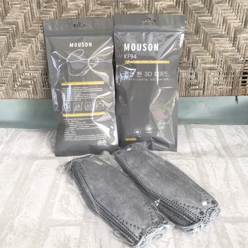 Masker Mouson KF94 Abu-abu