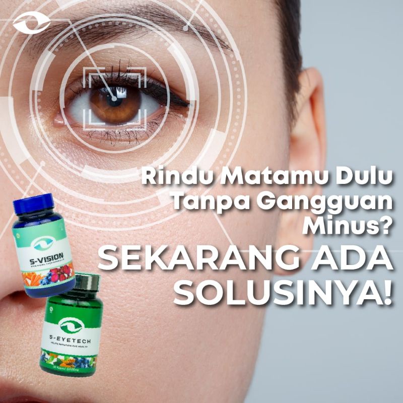 SMART VISION S-Vision & S-Eyetech Suplemen Obat Mata Minus/Silinder Paling AMPUH