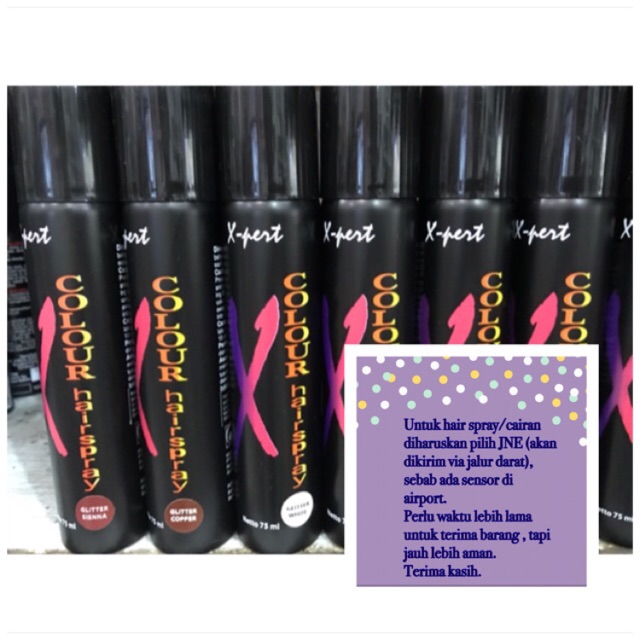 X-PERT HAIR SPRAY COLOR NON PERMANEN 75 Gr @MJ