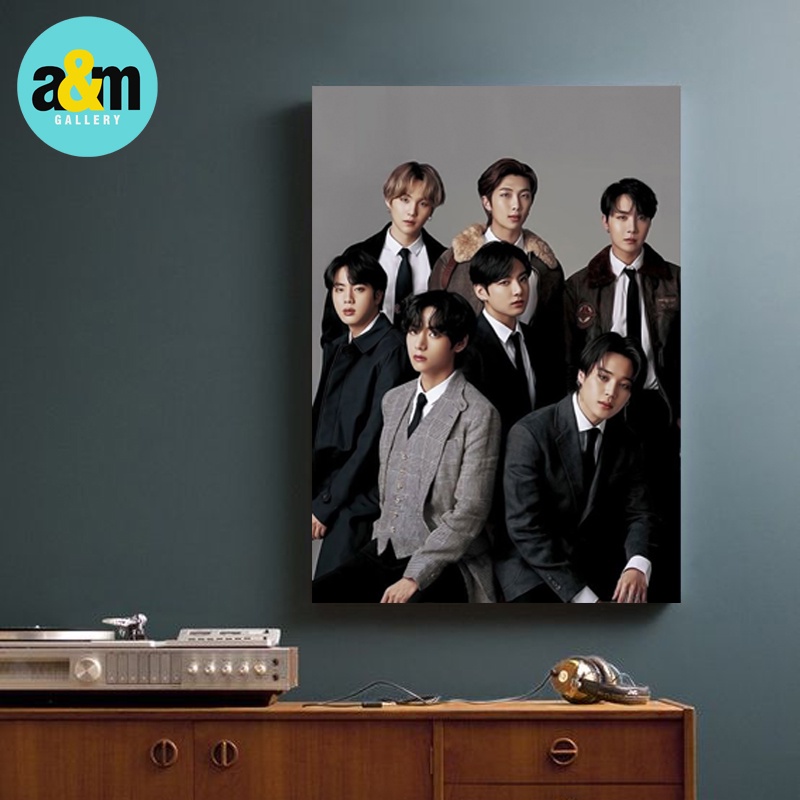 Poster Kayu BTS JIMIN V RM J-HOPE SUGA JUNGKOOK JIN Hiasan Dinding Dekorasi Kamar I Poster Kayu K-POP Dekorasi Kamar - A&amp;M