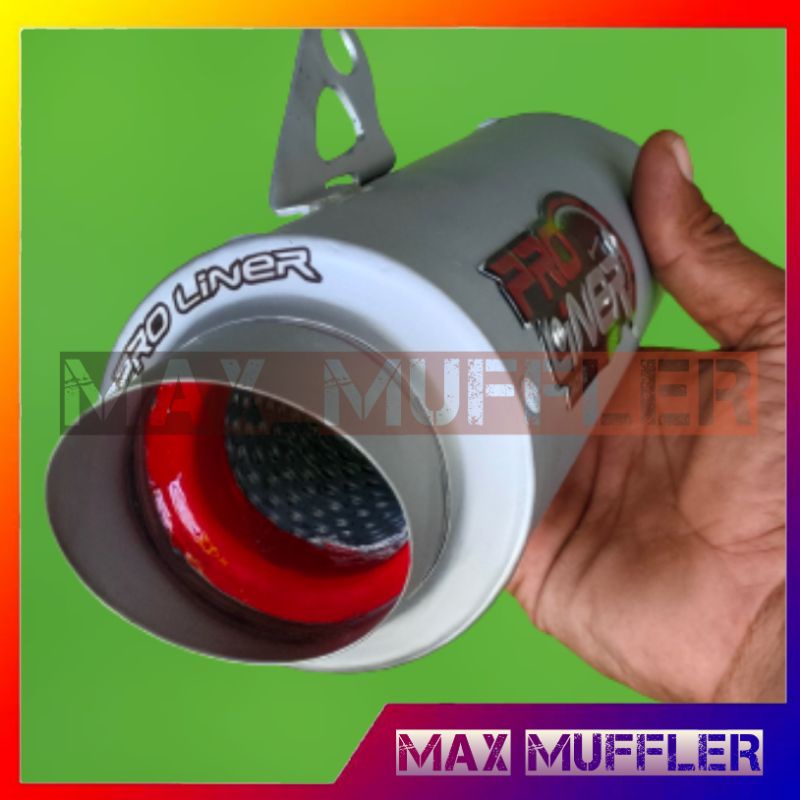 tabung silincer selencer knalpot PROLINER TR1 inlet 50mm untuk nmax gsx r150 mx 135 cbr150r ninja 25