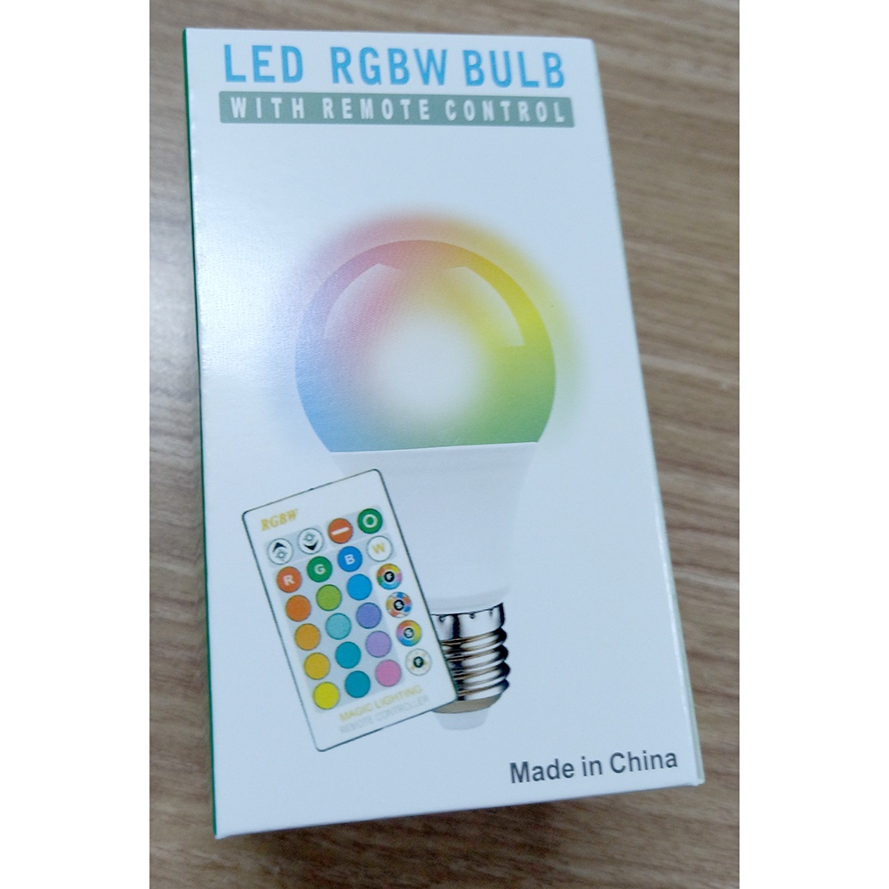 Lampu Bohlam RGB dengan Remote Control E27 3W - B2 - 7RLL04WH White