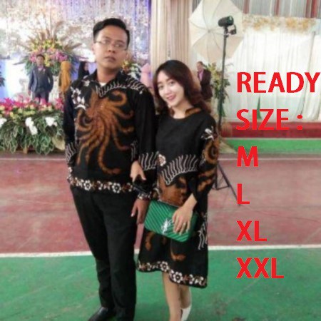 Maura Couple - Sania Ruffle Batik Couple Ori Ndoro Jowi DNT Garansi Termurah Shoope-1