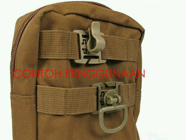 D-buckle D-Ring D-Klip buckle molle D Aksesoris tas untuk gantungan