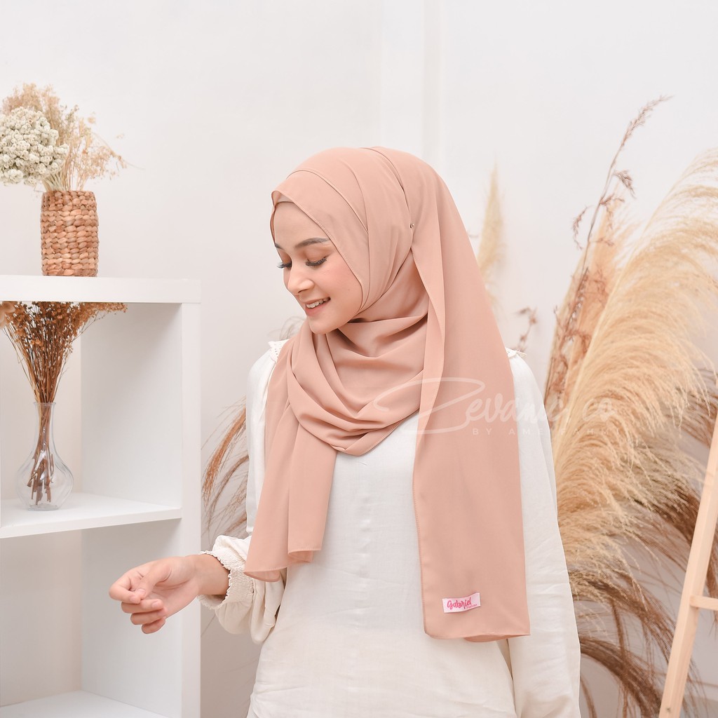 Promo Puncak 6.6 Big Sale | Balqis Pashmina / Pashmina Double Layer Best Material Armany Super Jatuh Mudah Dibentuk Tidak Licin Ukuran Panjang 200 cm By Zevanic.co-MOCCA