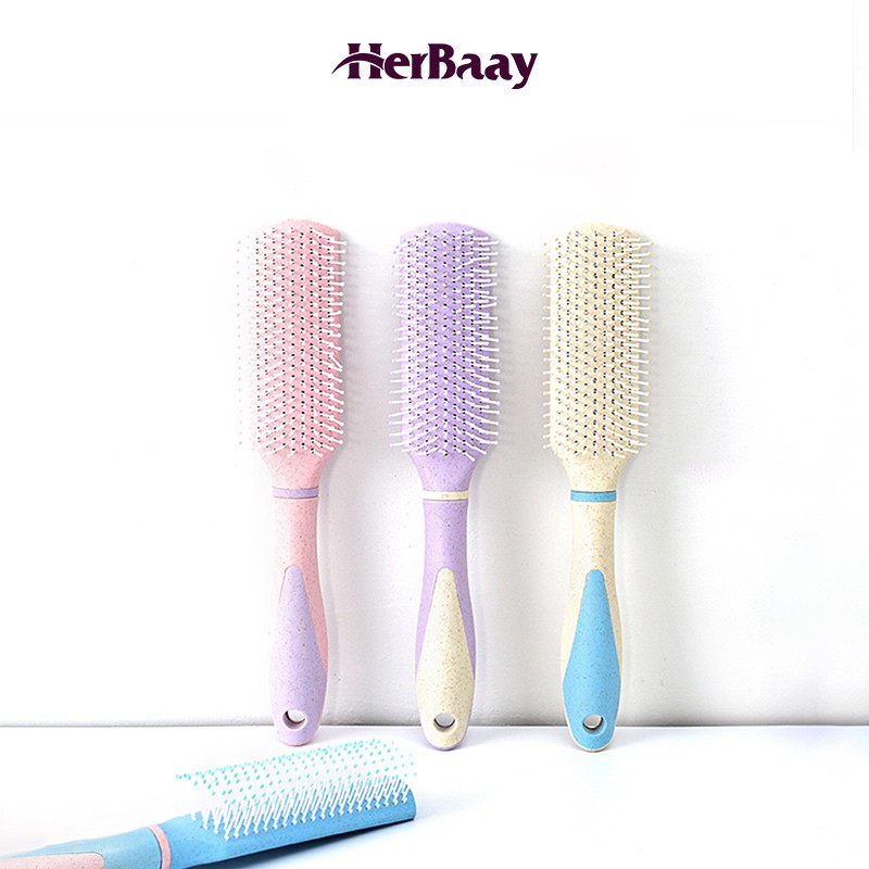 

Herbaay Sisir Styling sisir rambut Sikat Rambut dengan Gagang untuk Semua Jenis Rambut