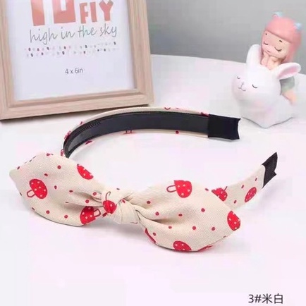 (Hello Girl)B35 Bando Anak Bando Pita Import