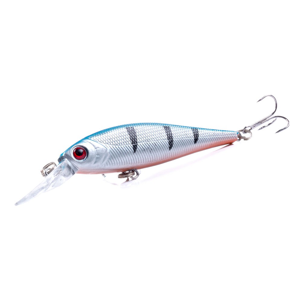 HENGJIA 1pc Fishing Lure Minnow Umpan Pancing Hardlure Bentuk Ikan Kecil Mata 3d 10.5cm / 9.5g