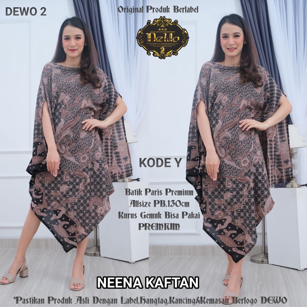 NEENA KAFTAN KODE Y Kaftan Asli Solo Elegant Mewah Cantik Motif Warna Kalem Kekinian 2022 Kaftan Pes