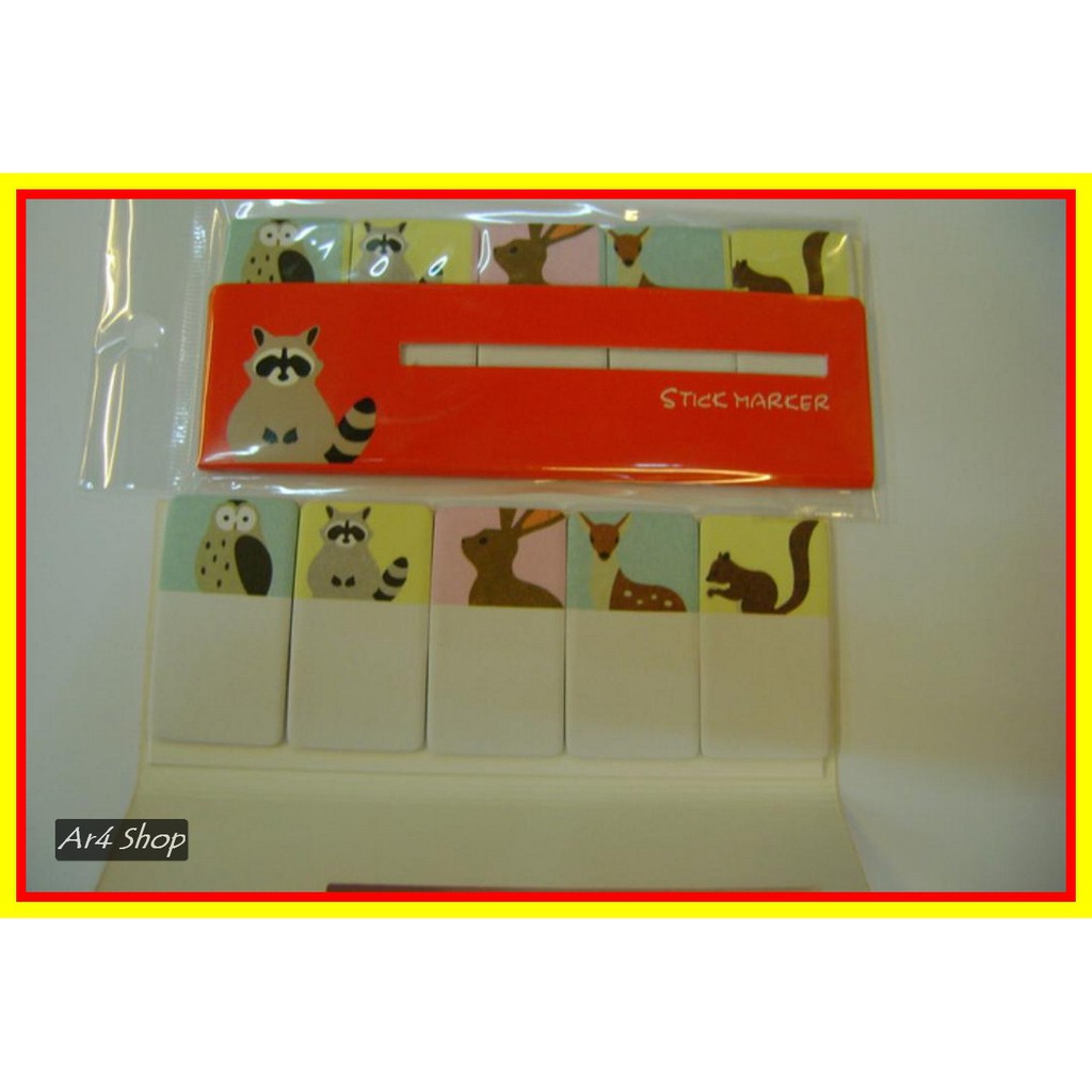 

Sticky Notes - Misc Brand - Page Marker 5 Animals Variant 1