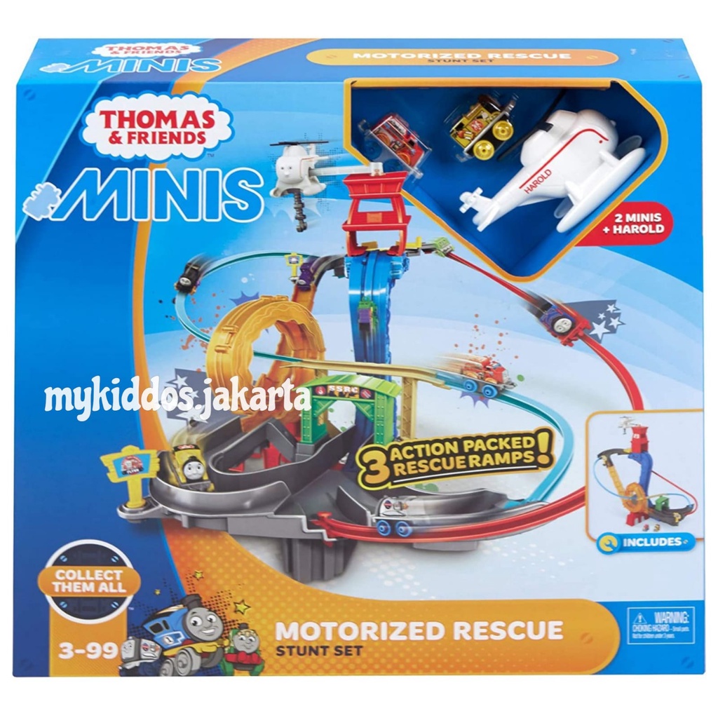 Thomas & Friends Minis MOTORIZED RESCUE Playset / Original