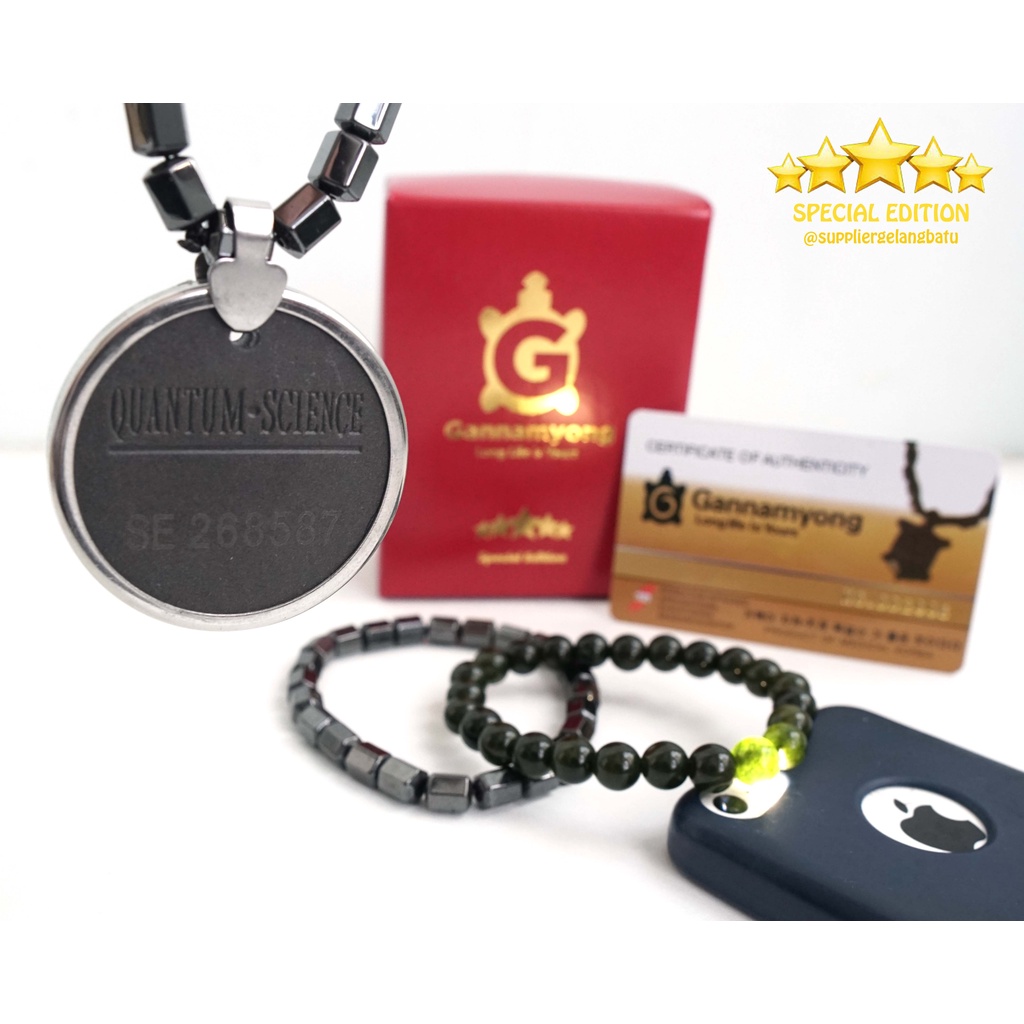 BLACK JADE GANNAMYONG BIOGLASS QUANTUM HIJAU BIOMAGNETIK BERSERTIFIKAT