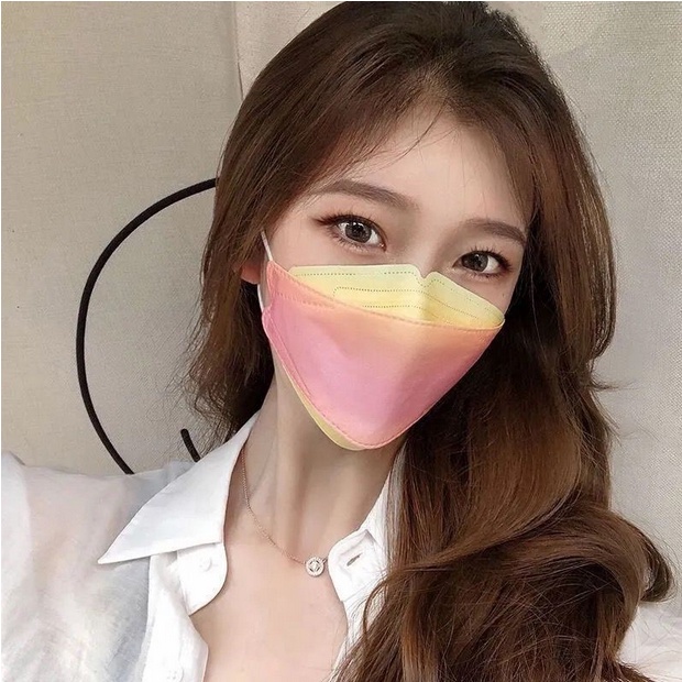 Masker Tie Dye KN94 Masker Rainbow Mask 10PCS 821-4