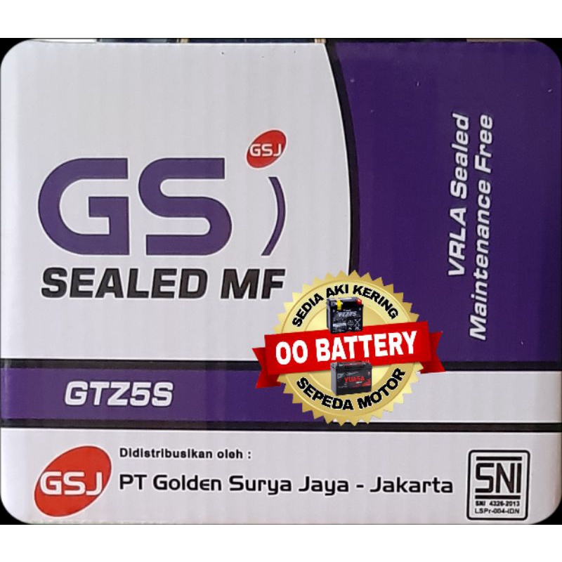 Aki Kering Sepeda Motor GS (GSJ)  GTZ5S