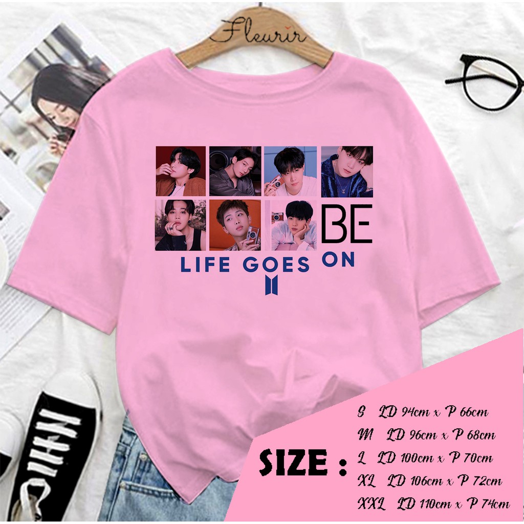 FLEURIR - KAOS  LIFE GOES ON ALL KAOS OVERSIZE WANITA TUMBLR TEE UNISEX