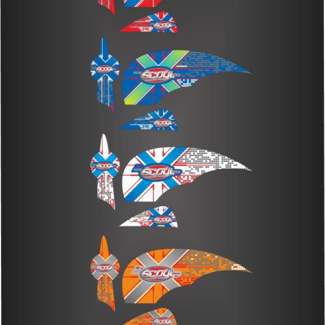 Sticker custome/cutting scoopy karbu/lama. Part 4