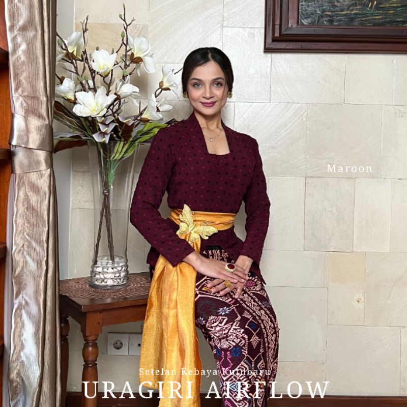 Setelan Kebaya Kutubaru Lengan Panjang Uragiri Airflow