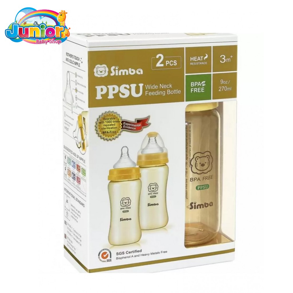 SIMBA PPSU Wide CLB 270ml 2pcs