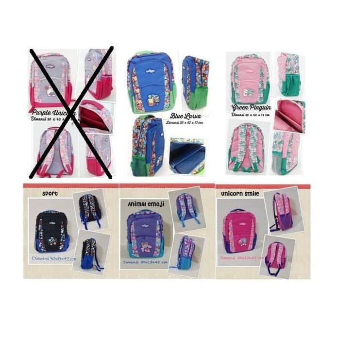 READY Tas Ransel Backpack Smiggle (KW) Berkualitas Bagus